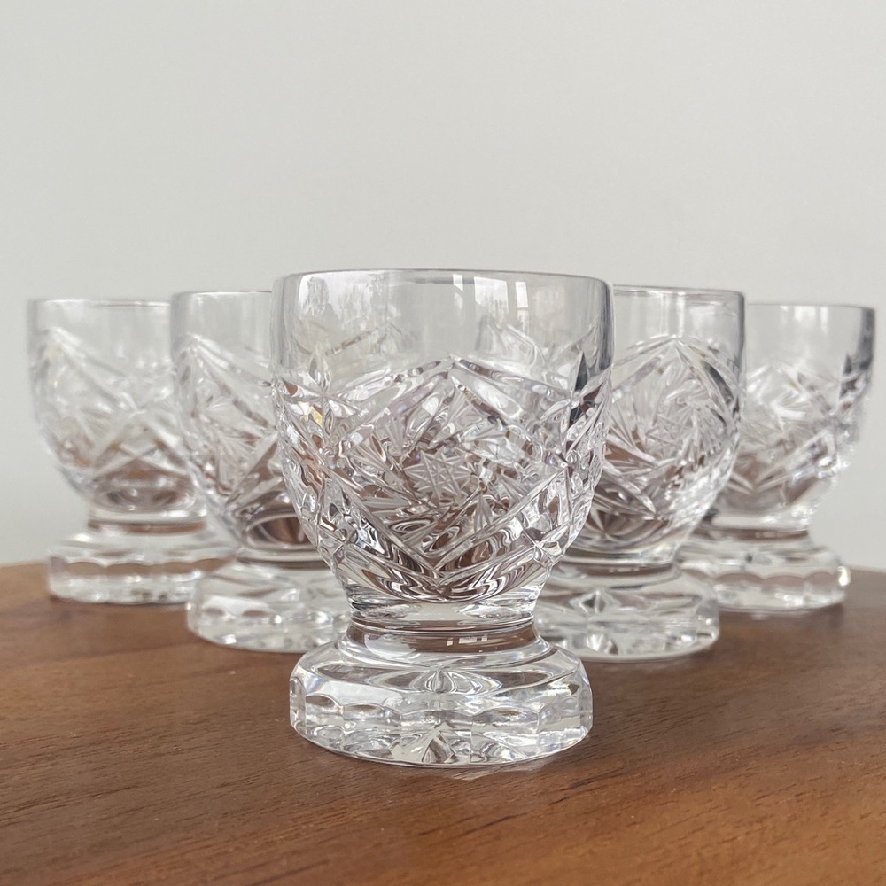 Vintage Star of David Cordial glasses